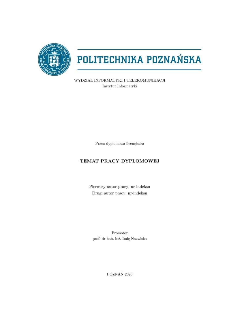 PUT Dissertation Template 2023