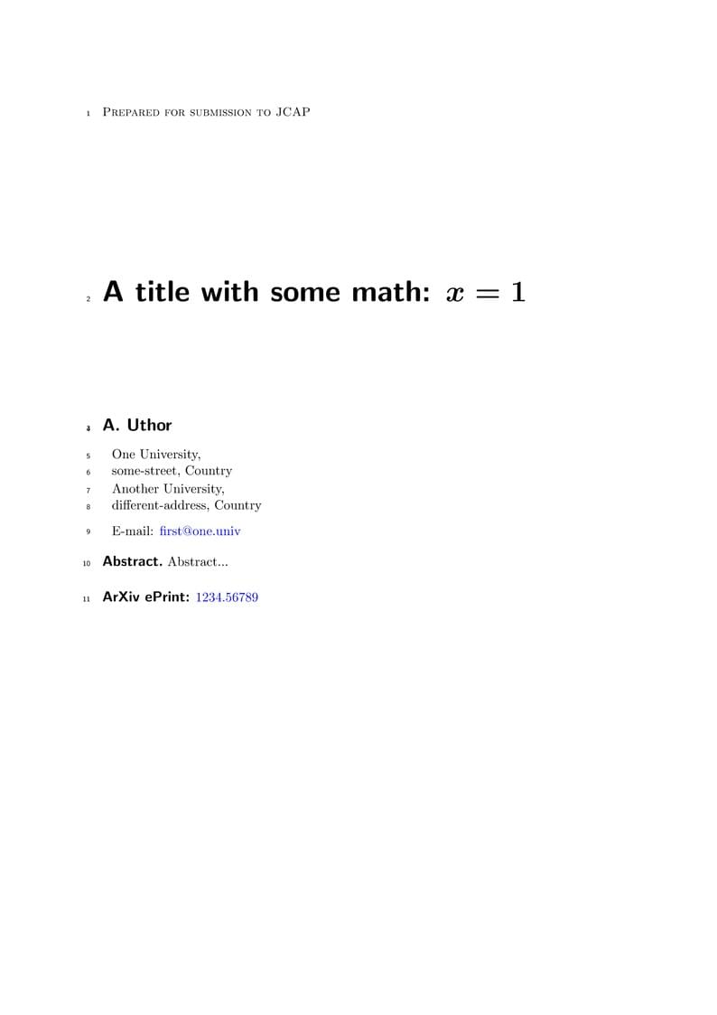 JCAP - Journal of Cosmology and Astroparticle Physics template