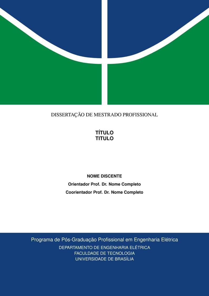 Modelo de dissertação - Trabalho escrito