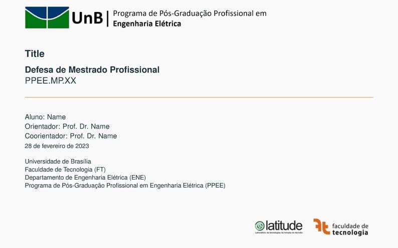 Modelo de dissertação - Apresentação