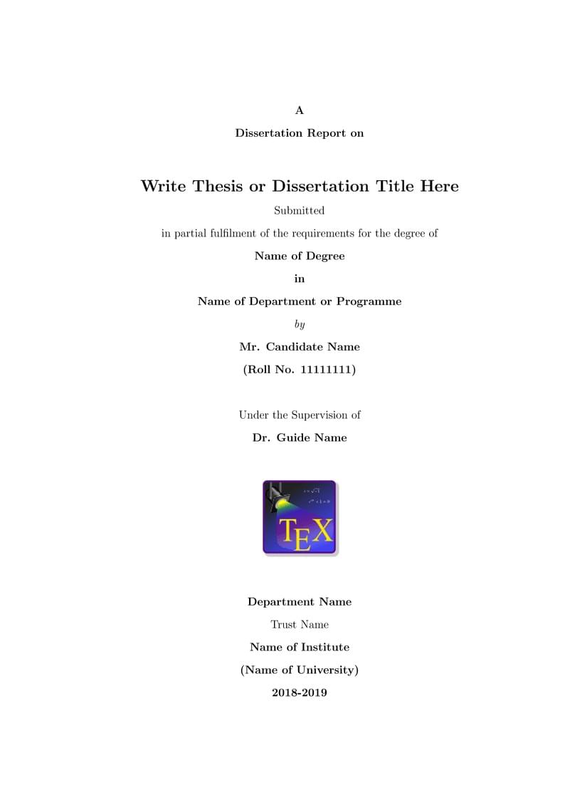 PhD Thesis Report Template Thorat