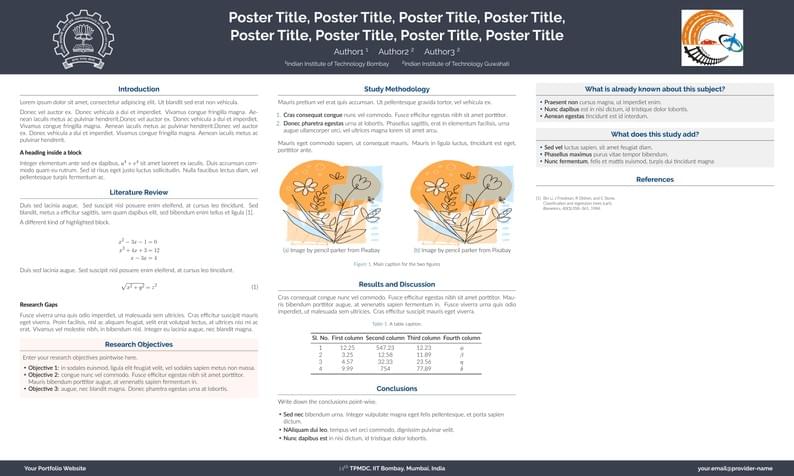 IIT Bombay Unofficial LaTeX Poster Presentation Template