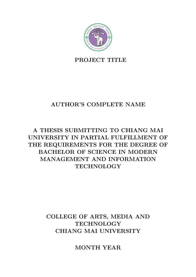 MMIT Final Project Report Template (Eng)