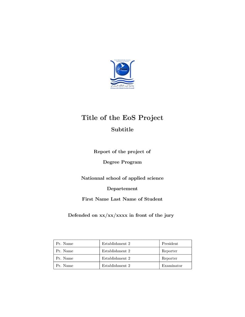 PFE ENSATe Template English