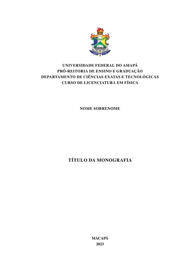 MODELO DE TCC UNIFAP