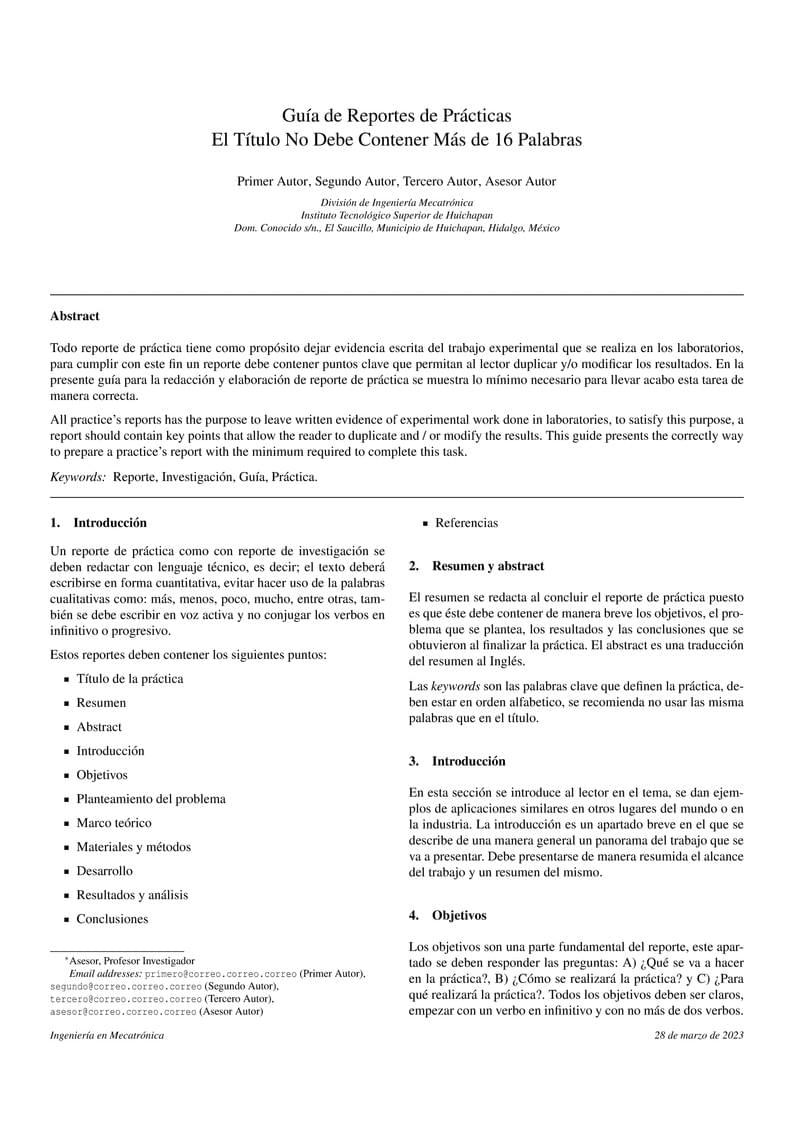 Reporte de Practicas ITESHU