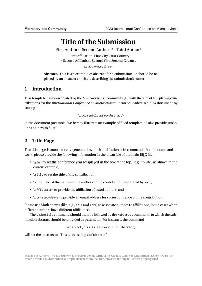 Microservices Conference Abstracts