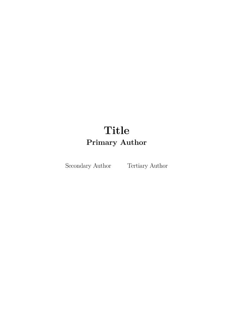 Physics Book Template