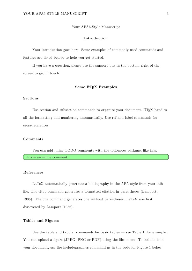 Your APA6-Style Manuscript