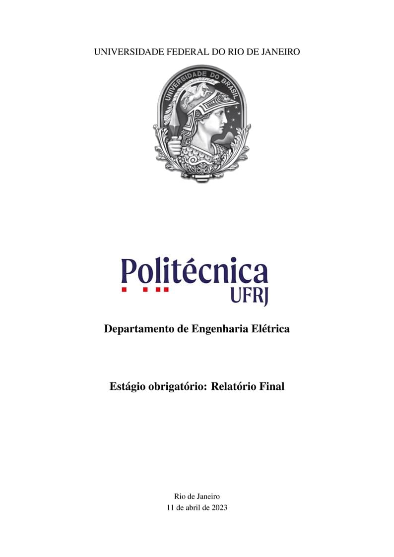 Template Relatorio Final estagio obrigatorio UFRJ POLI DEE