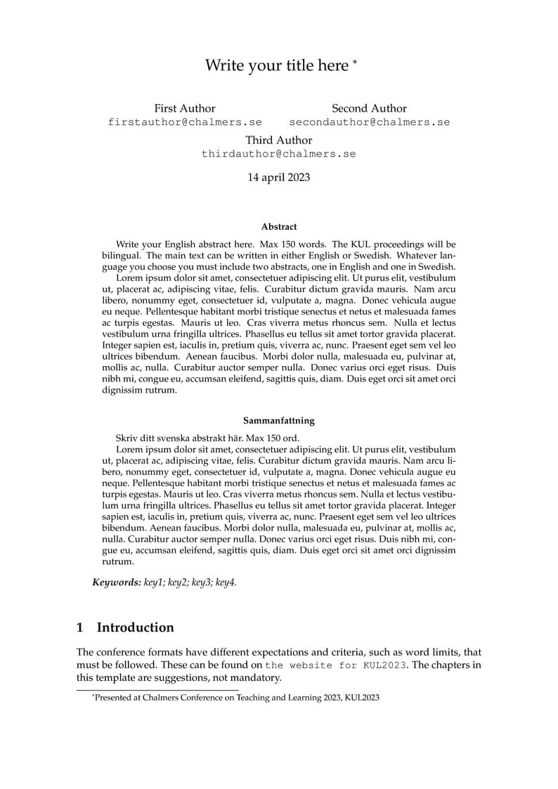 KUL2023 template