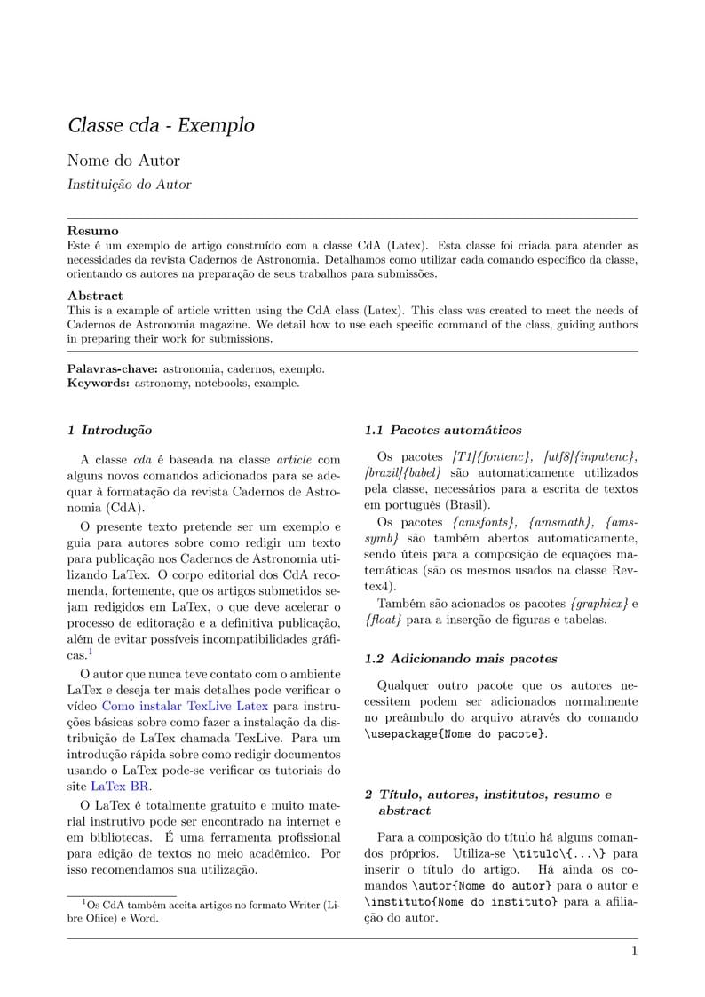 Cadernos de Astronomia