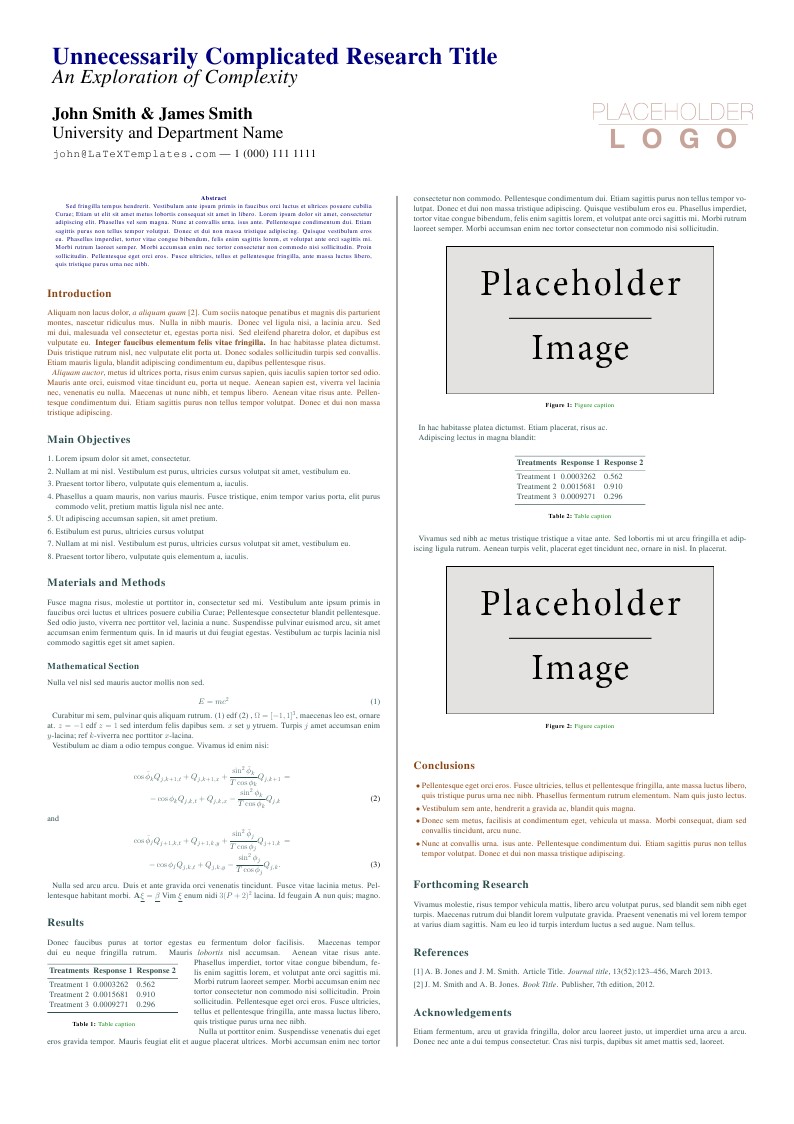 LaTeX Portrait Poster Template