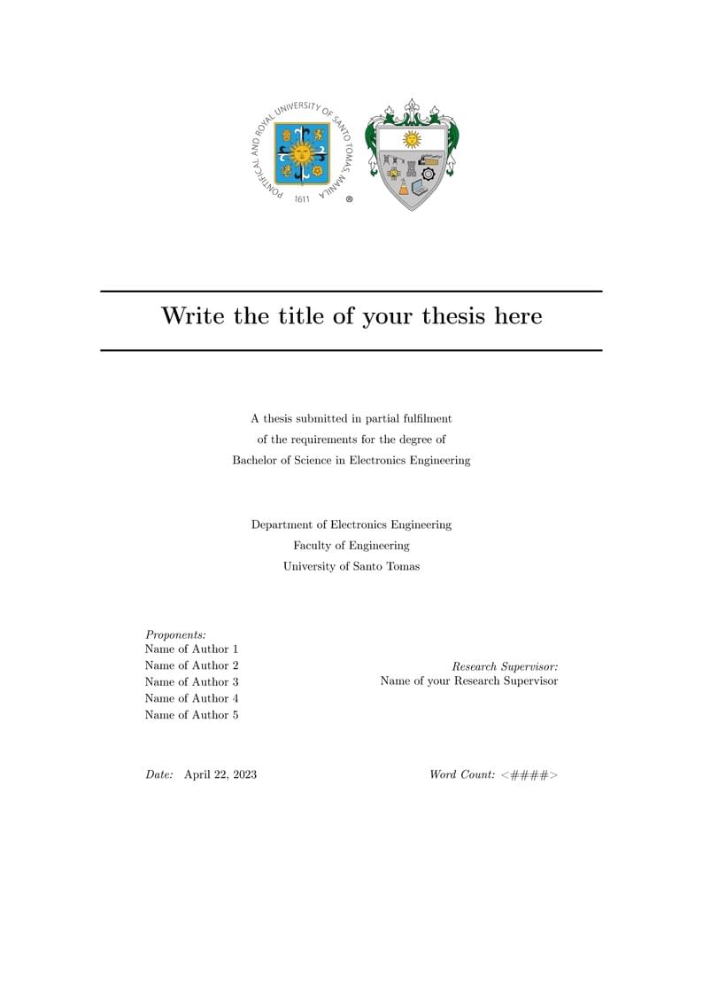 UST-ECE Thesis Manuscript LaTeX Template