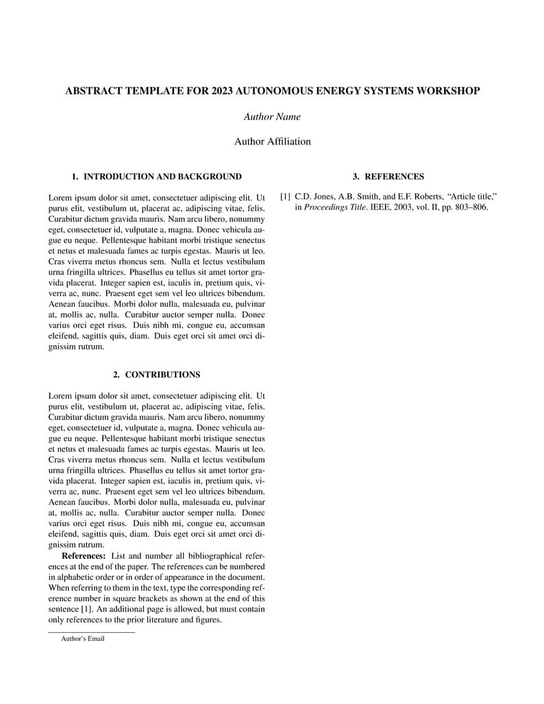 NREL AES Workshop - Abstract