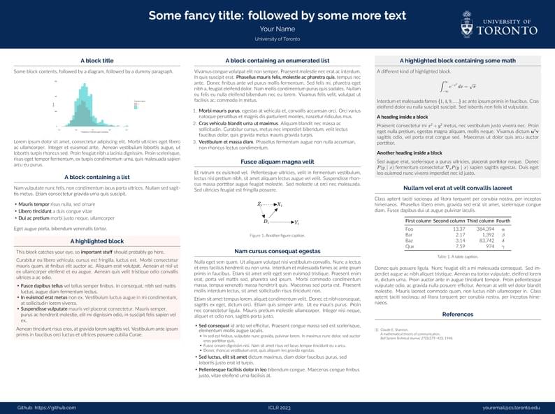 UofT Poster Template