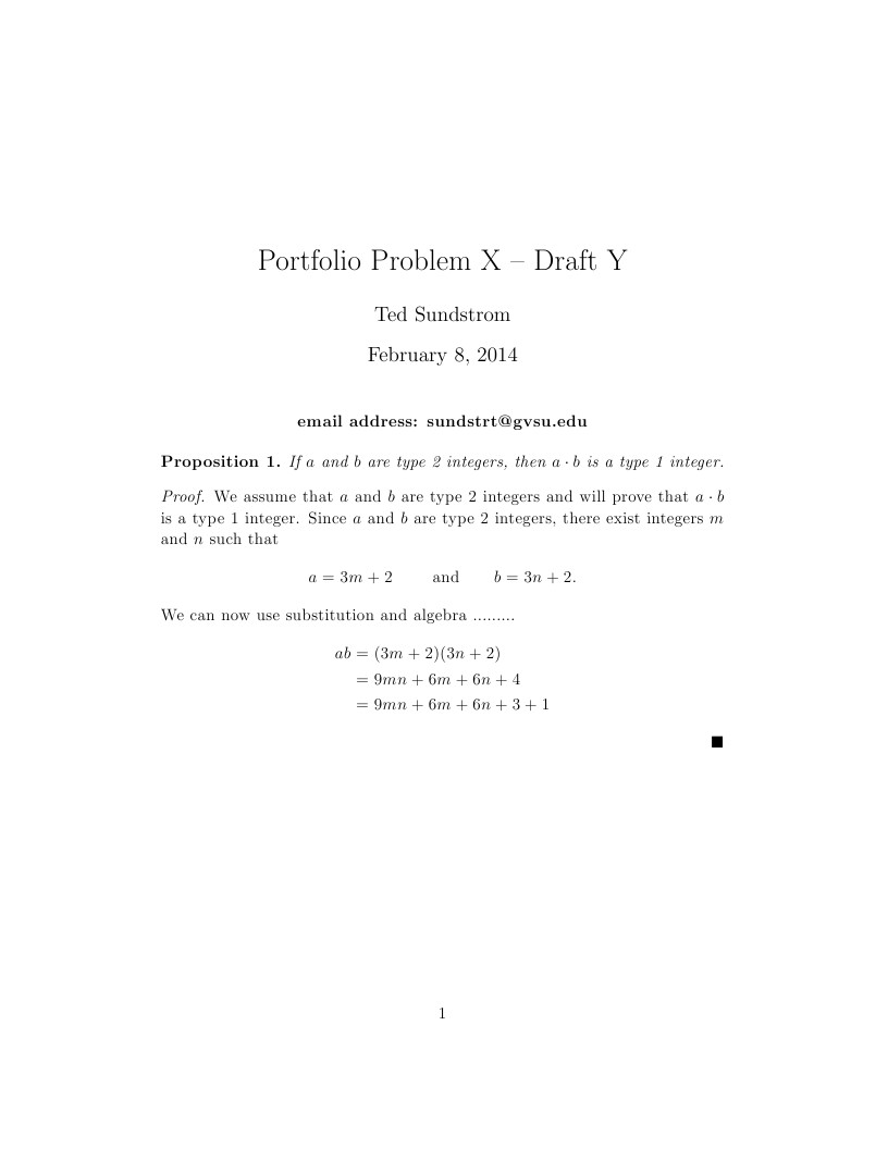 MTH 210 portfolio template