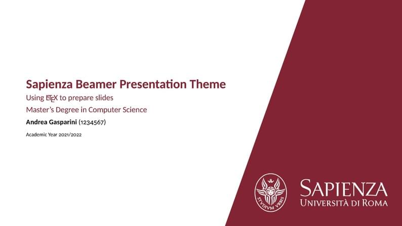 Sapienza Presentation