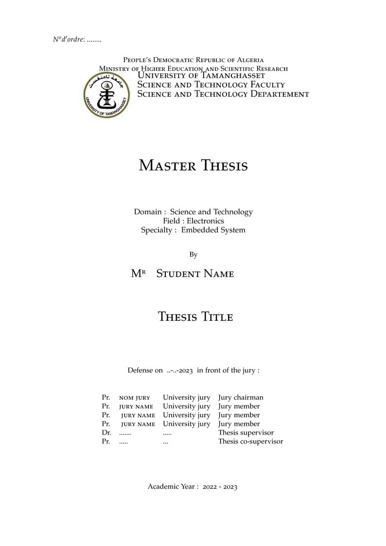 Master  Tamanghasset template