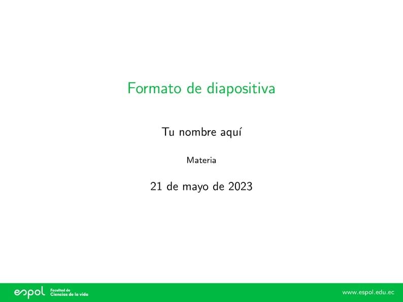 Plantilla - Diapositivas ESPOL