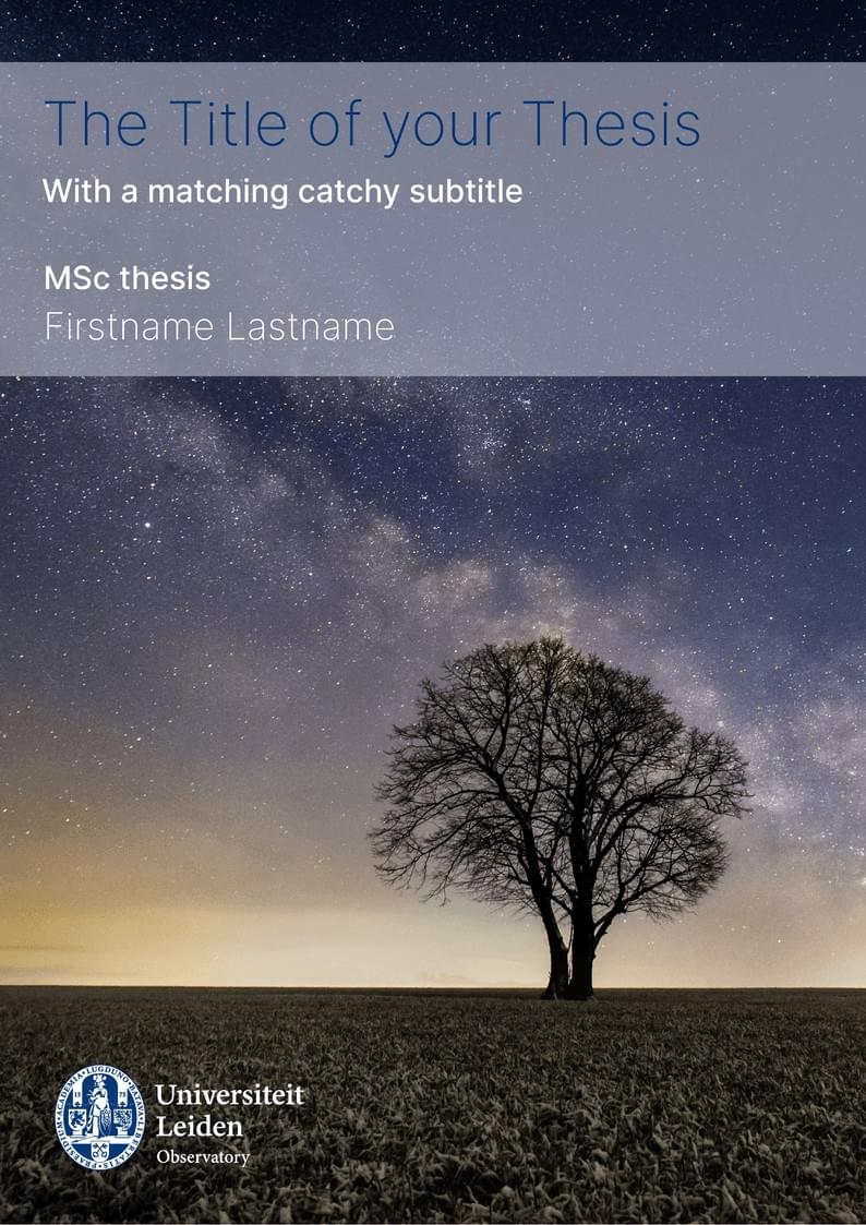 Official Leiden Observatory thesis template