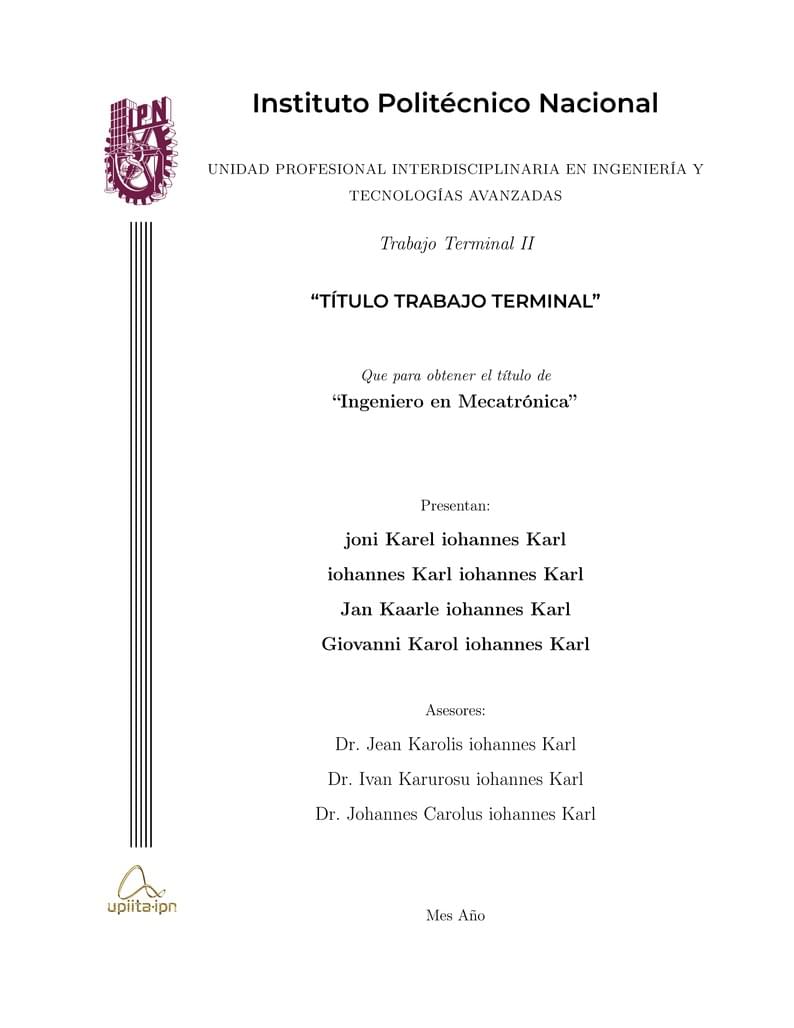 Trabajo Terminal UPIITA IPN 2023