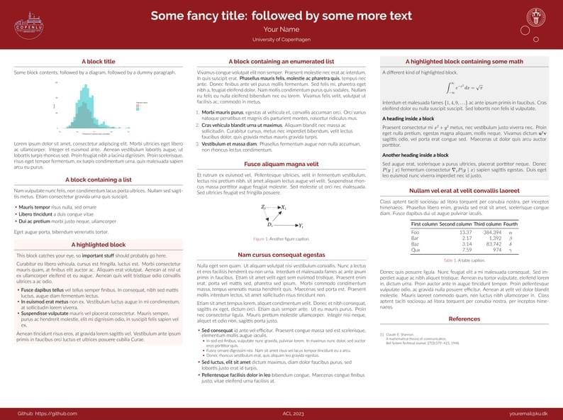 UCPH Poster Template