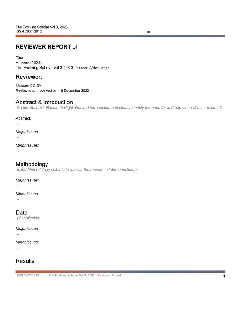 Reviewer Report