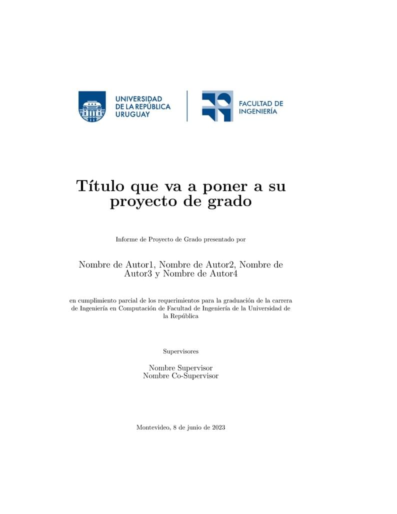 Proyecto de Grado - InCo, FIng, UdelaR