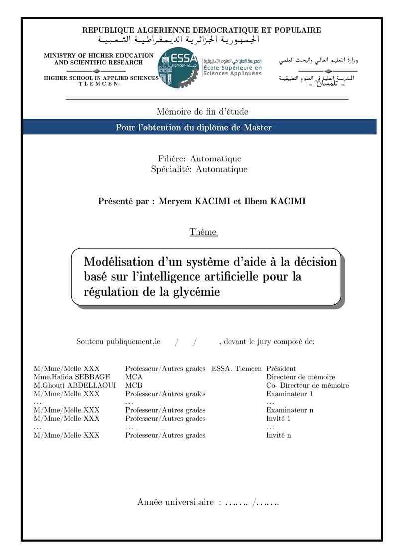 Master thesis  -ESSAT