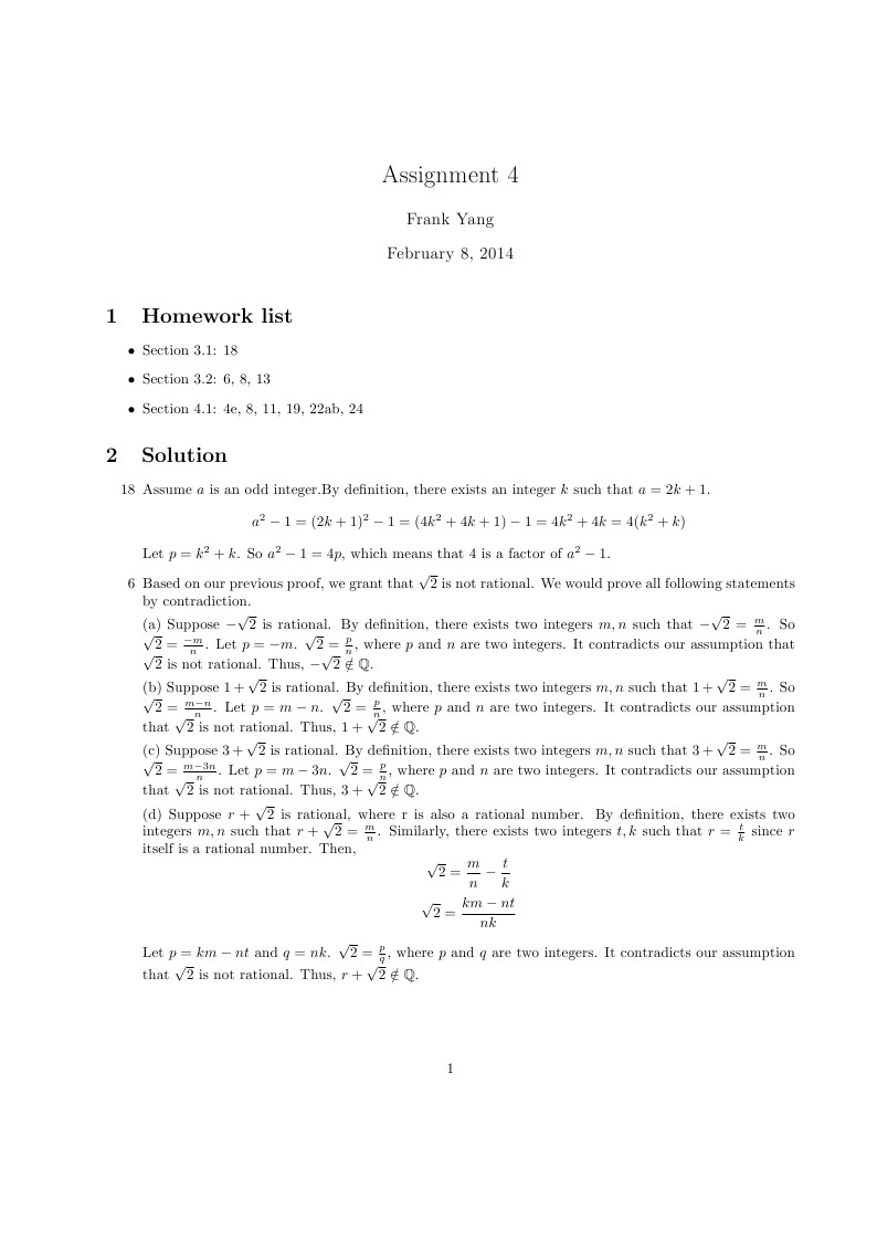 Assignment 4
