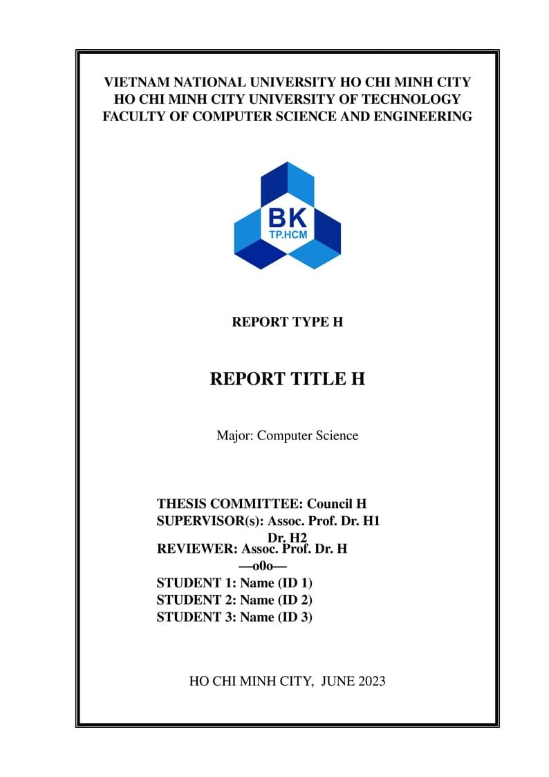 HCMUT Thesis Template