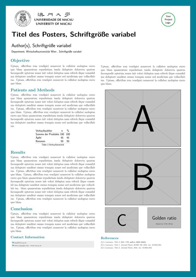 University of Macau (UM) Poster Template