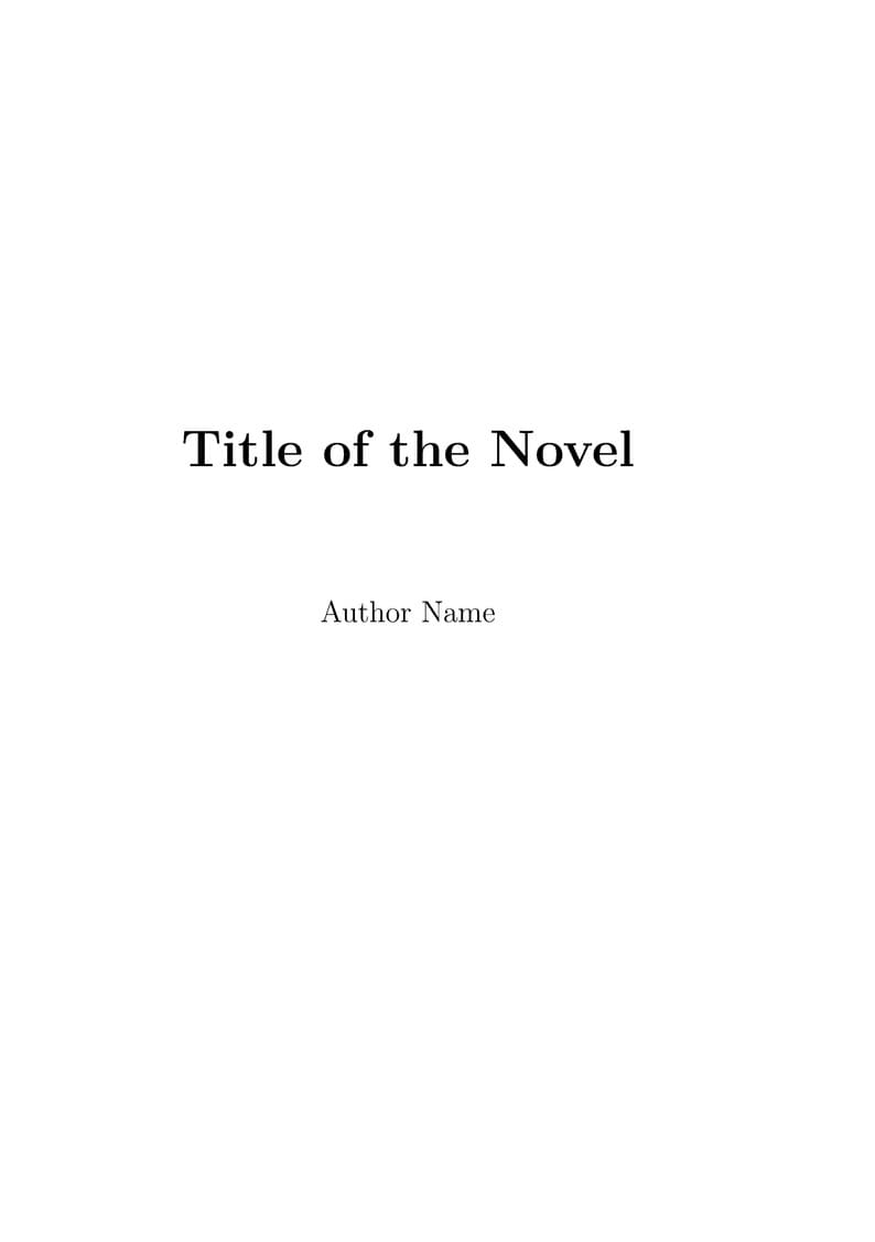 Story Za Threads Novel Template