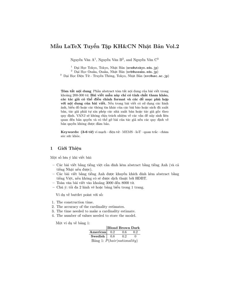 VANJ Journal Template