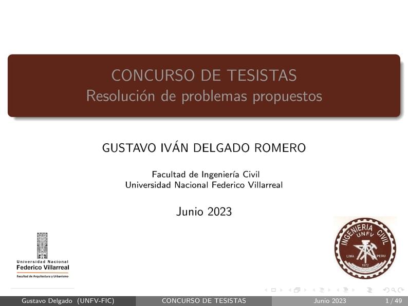 UNFV PRESENTACION TESISTAS