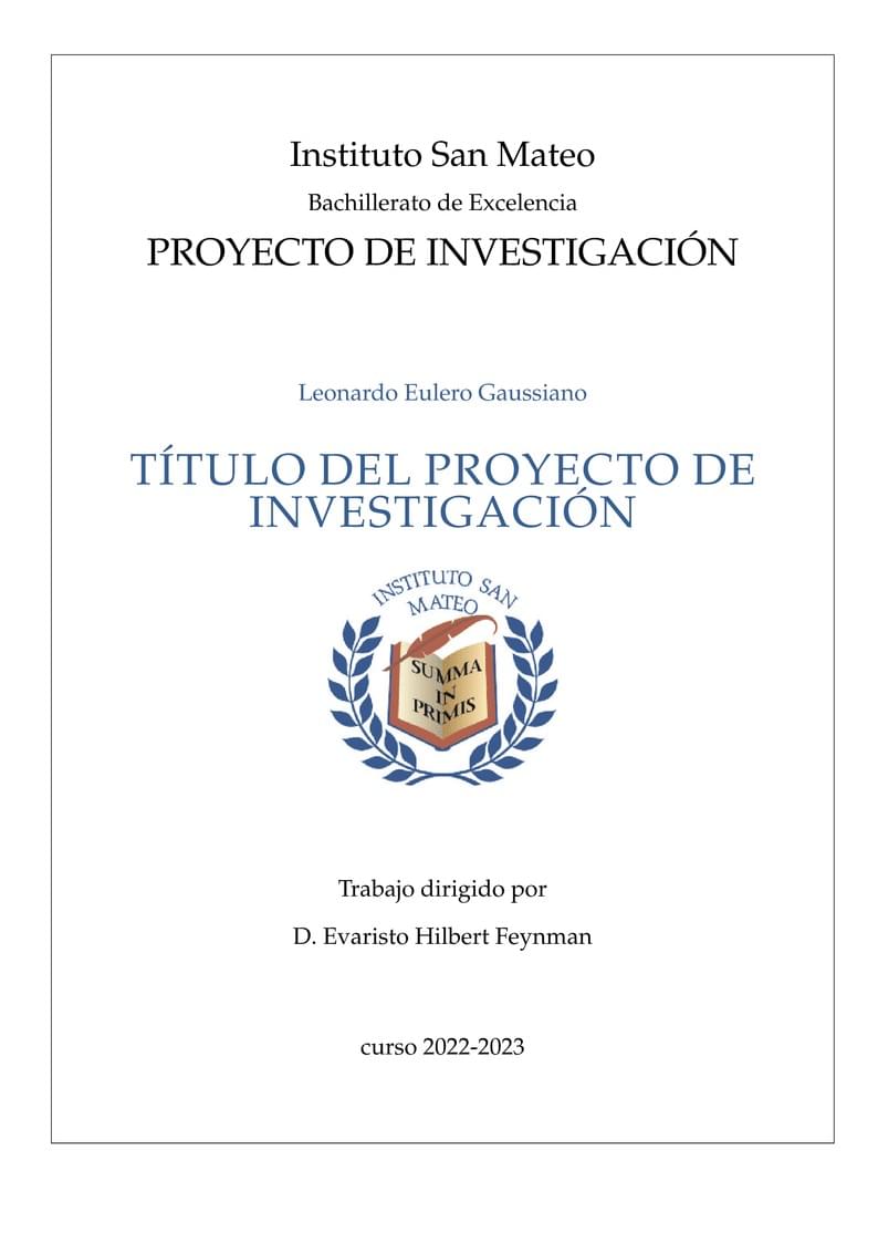 Proyecto de Investigación