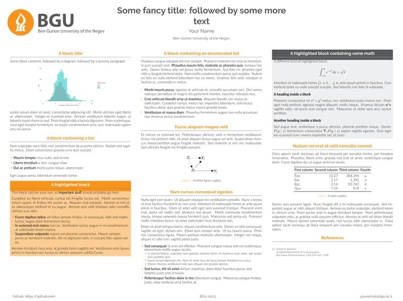BGU Poster Template