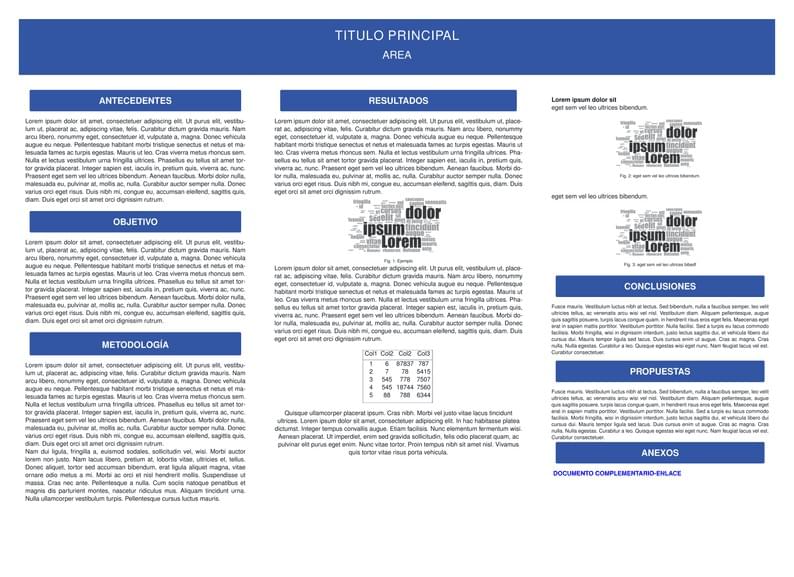 Plantilla Tipo Poster