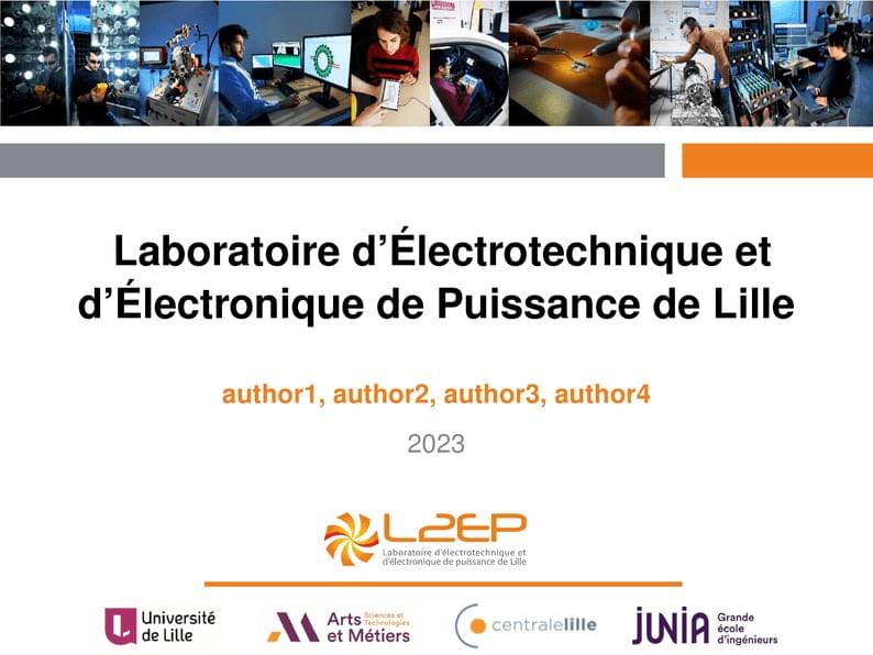 L2EP Lille - Beamer Template (non-official)
