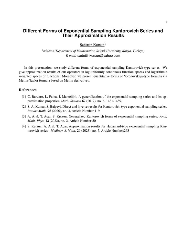 LaTeX Template for GMU Conferences