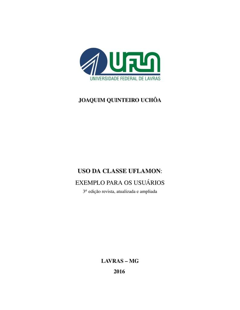 Modelo Relatório UFLA - para alunos