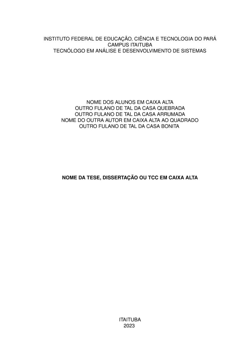 Template LaTeX - IFPA
