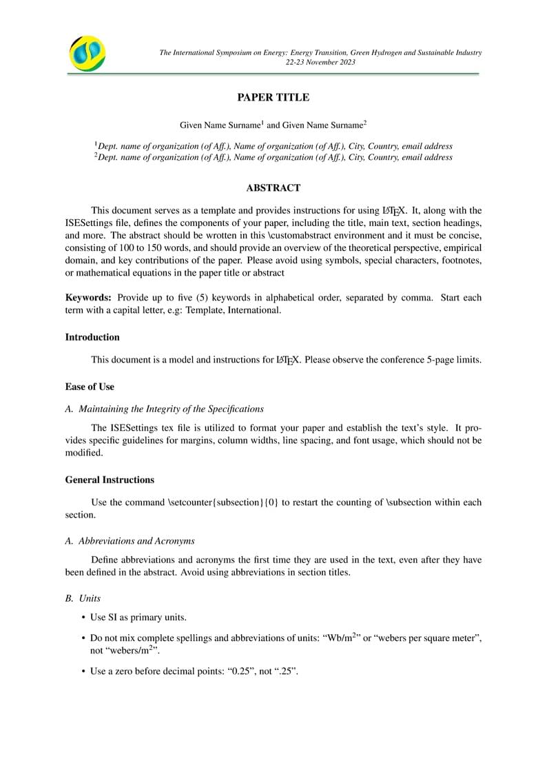 ISE-latex-template