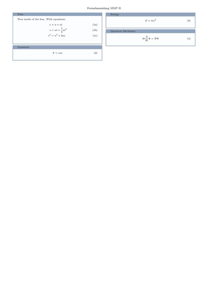Formulary
