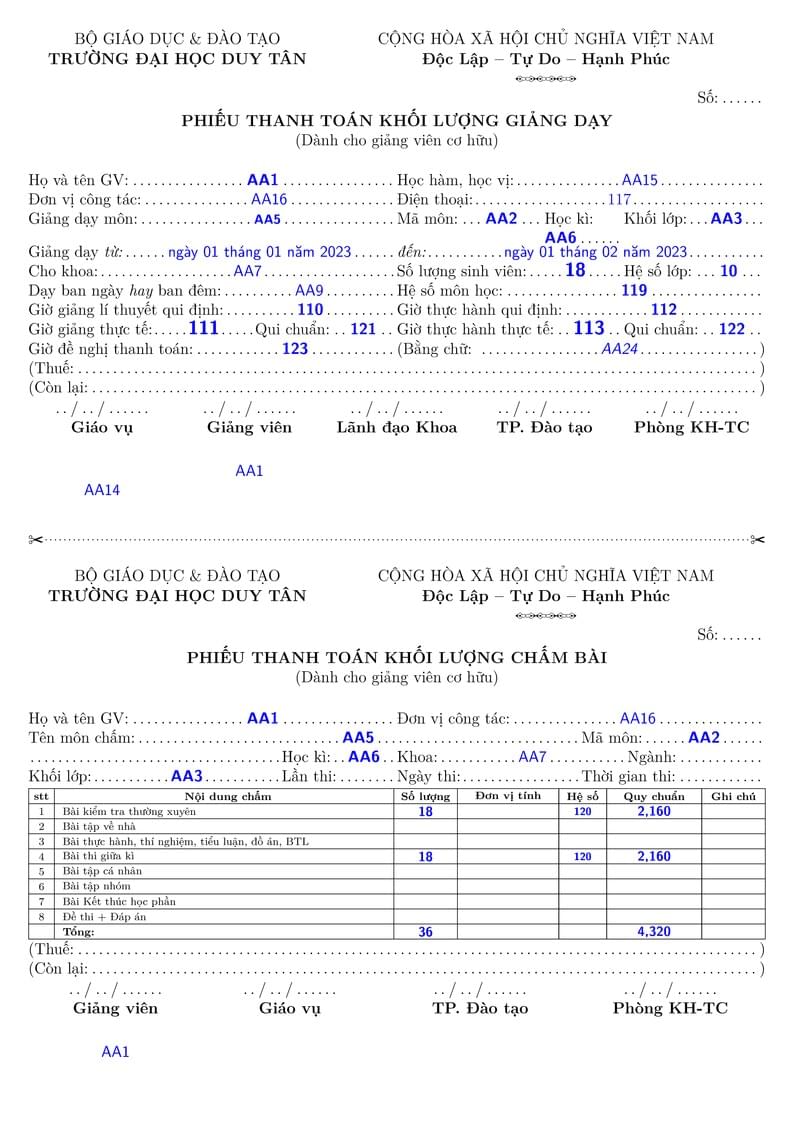 Statistical Report Teaching DTU