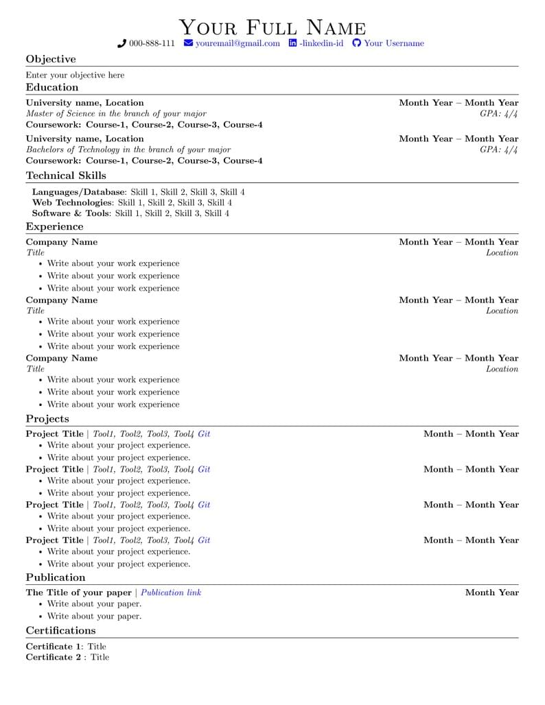 Resume-template