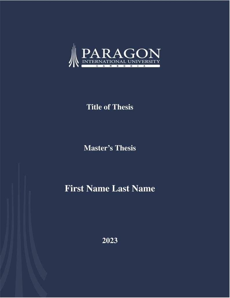 MIS Master Thesis (PARAGON INTERNATIONAL UNIVERSITY)