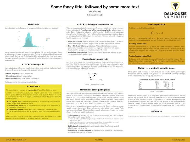 Dalhousie University Poster Template