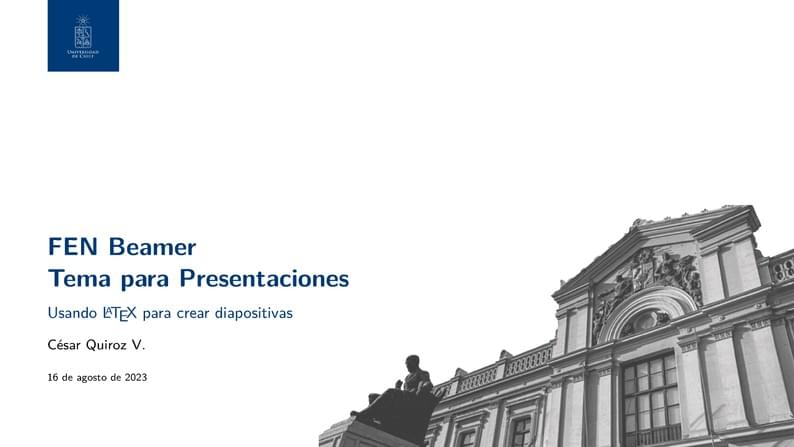 FEN U. de Chile Beamer Presentation Theme